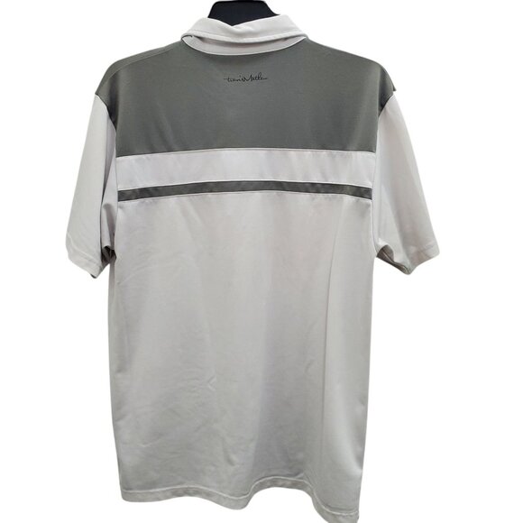 Travis Matthew Men's 2-Tone Gray Colorblock Short Sleeve Athletic Golf Polo Sz L - Picture 9 of 9